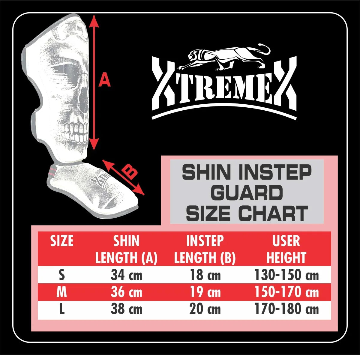 Image of SKULL SHIN INSTEP GUARD